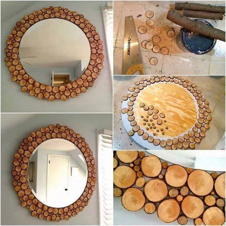 Направи си сам: Огледало с дървена рамка - Tialoto