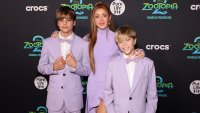 Трио в лилаво – Шакира се съчета със синовете си Милан и Саша за рядка поява на червения килим