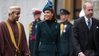 Кейт Мидълтън и принц Уилям направиха впечатляваща поява в замъка Уиндзор за държавно посещение