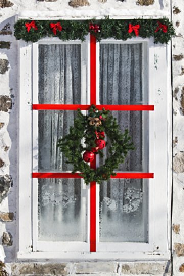 Коледна украса на прозореца - Tialoto