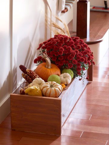 Есенна декорация с материали от природата - Tialoto