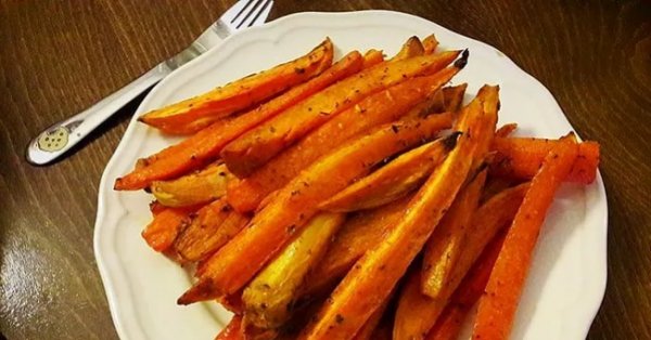 Печени пръчици от моркови и батат - Tialoto